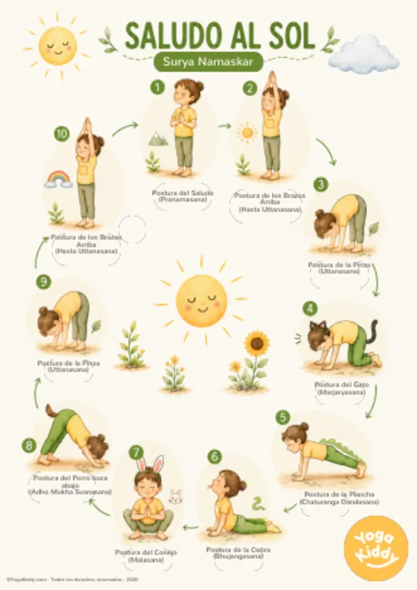 Saludo al Sol para Niños PDF Gratis