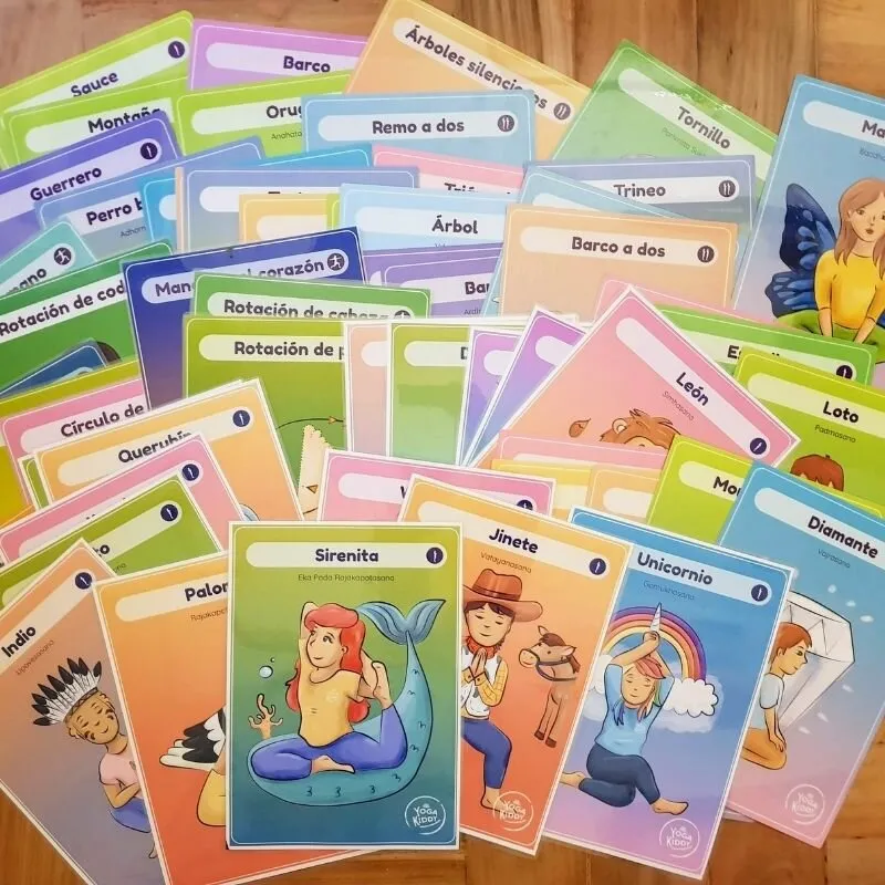 55 Cartas de Yoga para Niños
