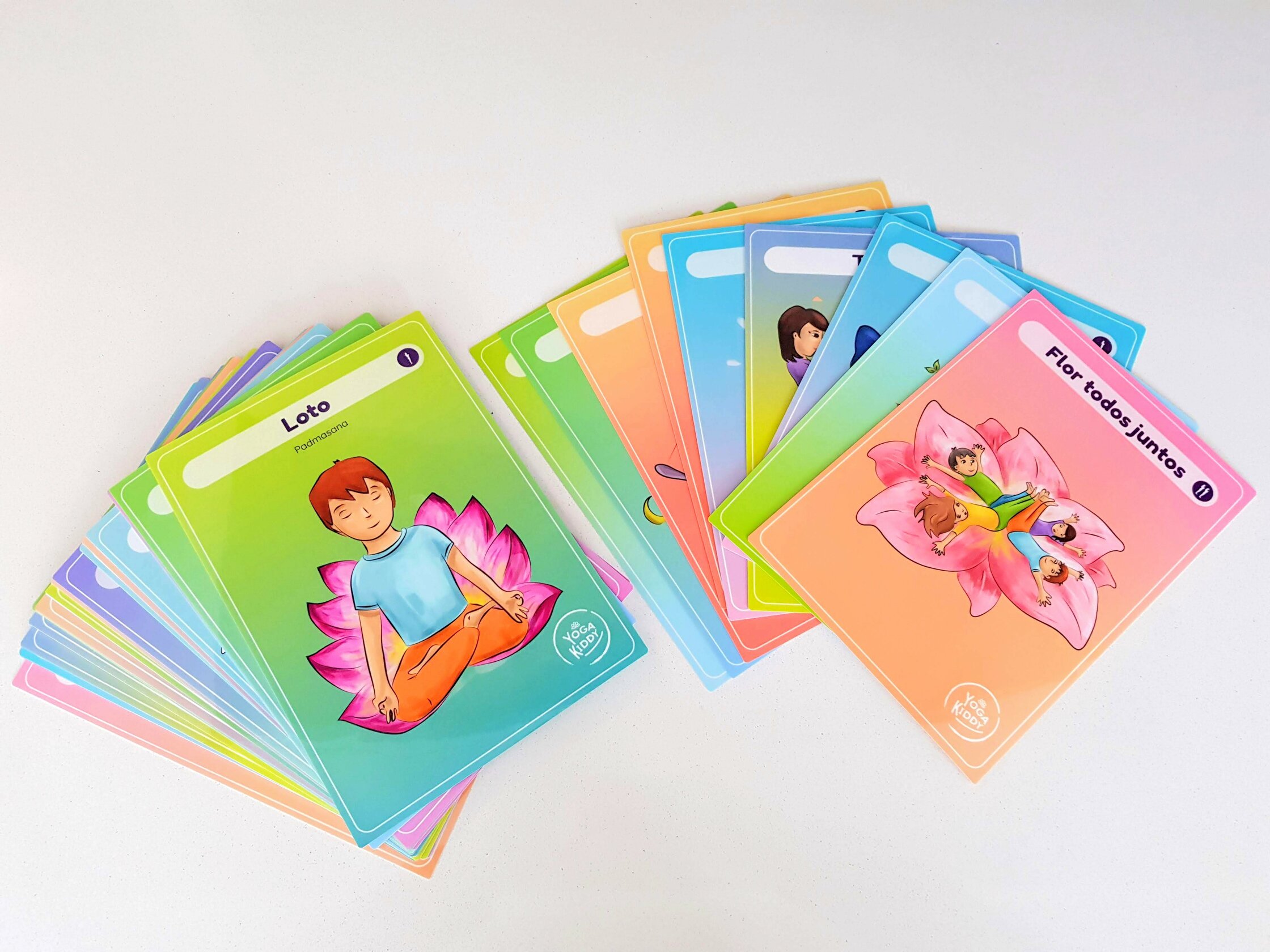 laminas de yoga infantil material didactico