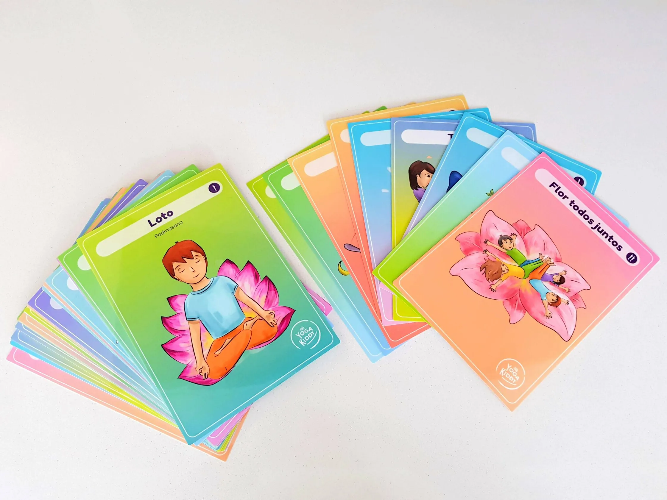 laminas de yoga infantil material didactico